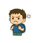 学校や習い事に通う男の子。（個別スタンプ：33）