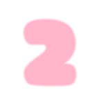 可愛いパステル♡アルファベット＆数字（個別スタンプ：28）