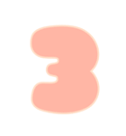 可愛いパステル♡アルファベット＆数字（個別スタンプ：29）