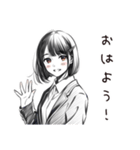 がんばる新人女子応援（個別スタンプ：2）