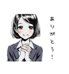がんばる新人女子応援（個別スタンプ：7）