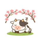 ウシと桜のスタンプ@SFW（個別スタンプ：3）