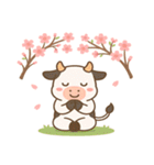 ウシと桜のスタンプ@SFW（個別スタンプ：5）