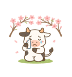 ウシと桜のスタンプ@SFW（個別スタンプ：6）