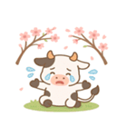 ウシと桜のスタンプ@SFW（個別スタンプ：8）