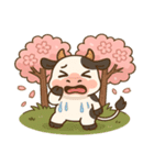 ウシと桜のスタンプ@SFW（個別スタンプ：14）