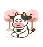 ウシと桜のスタンプ@SFW（個別スタンプ：16）