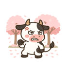 ウシと桜のスタンプ@SFW（個別スタンプ：18）