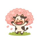 ウシと桜のスタンプ@SFW（個別スタンプ：23）