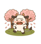 ウシと桜のスタンプ@SFW（個別スタンプ：24）