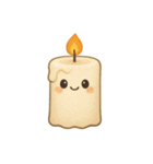 ろうそくおばけのゆかいな毎日（個別スタンプ：1）