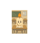 ろうそくおばけのゆかいな毎日（個別スタンプ：7）