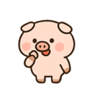 かわいいぶたのダイエットスタンプ（個別スタンプ：4）