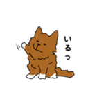 白靴下をはいたイッヌ（個別スタンプ：3）