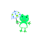 元気なカエル（個別スタンプ：1）
