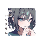 丁寧なCA女子のリアクション（個別スタンプ：23）