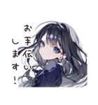 丁寧なCA女子のリアクション（個別スタンプ：36）