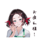 愚痴るコンビニ女子（個別スタンプ：10）