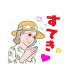 マダム達の 挨拶 連絡 デカ文字（個別スタンプ：22）