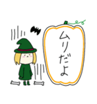 丸顔魔女（三女）ハロウィン（個別スタンプ：9）