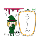 丸顔魔女（三女）ハロウィン（個別スタンプ：13）