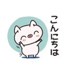 オダボンのかわいいブタのスタンプ2（個別スタンプ：3）