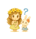 マノアちゃんうさちゃんほのぼのスタンプ（個別スタンプ：9）