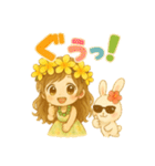 マノアちゃんうさちゃんほのぼのスタンプ（個別スタンプ：11）
