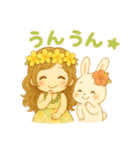 マノアちゃんうさちゃんほのぼのスタンプ（個別スタンプ：12）