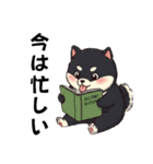 毎日使える日常会話  【ぽっちゃり黒柴】（個別スタンプ：33）