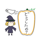 丸顔魔女（四女）ハロウィン（個別スタンプ：3）