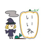 丸顔魔女（四女）ハロウィン（個別スタンプ：8）