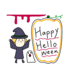 丸顔魔女（四女）ハロウィン（個別スタンプ：13）