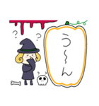 丸顔魔女（四女）ハロウィン（個別スタンプ：20）