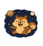 リスと宇宙の大冒険@SFW（個別スタンプ：2）