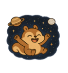 リスと宇宙の大冒険@SFW（個別スタンプ：4）
