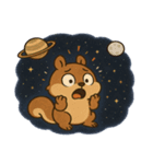 リスと宇宙の大冒険@SFW（個別スタンプ：6）