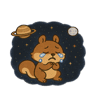 リスと宇宙の大冒険@SFW（個別スタンプ：7）