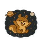 リスと宇宙の大冒険@SFW（個別スタンプ：8）