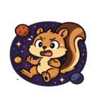 リスと宇宙の大冒険@SFW（個別スタンプ：19）