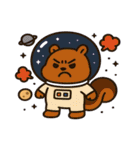 リスと宇宙の大冒険@SFW（個別スタンプ：24）