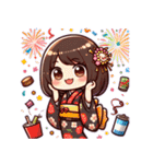 日常 ドタバタ オフィスレディ OL（個別スタンプ：1）