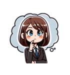 日常 ドタバタ オフィスレディ OL（個別スタンプ：5）