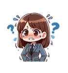 日常 ドタバタ オフィスレディ OL（個別スタンプ：13）