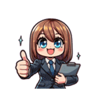 日常 ドタバタ オフィスレディ OL（個別スタンプ：14）