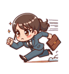 日常 ドタバタ オフィスレディ OL（個別スタンプ：15）