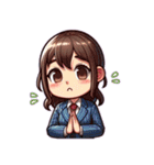 日常 ドタバタ オフィスレディ OL（個別スタンプ：25）