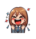 日常 ドタバタ オフィスレディ OL（個別スタンプ：26）
