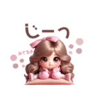ピンクパーカーギャル❤︎（個別スタンプ：4）