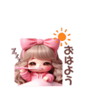 ピンクパーカーギャル❤︎（個別スタンプ：9）